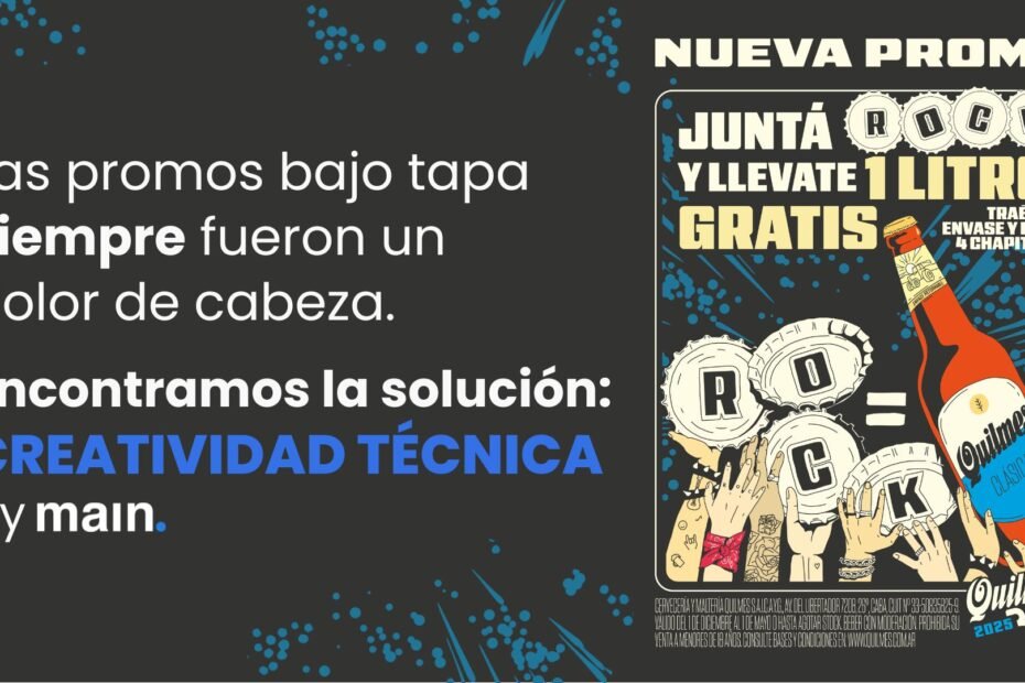 PROMO CHAPITAS QUILMES ROCK BY MAIN AGENCIA DE TRADE MARKETING AGENCIA DE TRADE MARKETING